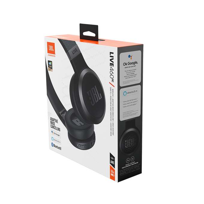 JBL Live 460NC - Black - Wireless on-ear NC headphones - Detailshot 10 image number null
